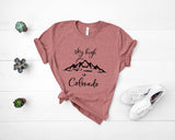 Sky High In Colorado - Unisex Tee