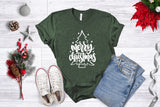 Merry Christmas Tree - Unisex Tee