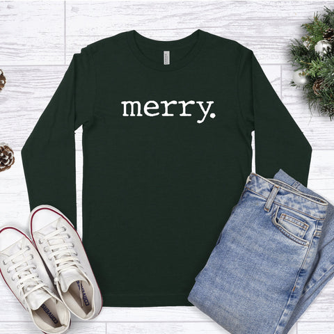 merry. - Long Sleeve Unisex Tee