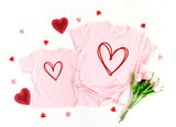 Red Heart Outline Set - Unisex Tees