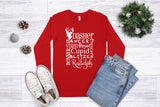 Reindeer Names - Long Sleeve Unisex Tee