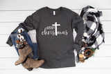 Merry Christmas (cross) - Unisex Long Sleeve