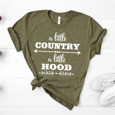 A little Country A little Hood - Unisex Tee